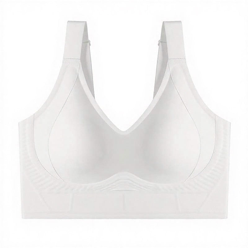 Longline Shaping Wireless Bra with 7-Row Adjustable Hooks - White - 6XL - image 16