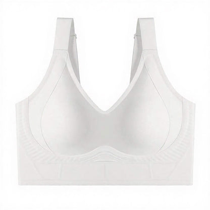 Longline Shaping Wireless Bra with 7-Row Adjustable Hooks - White - 6XL - image 16