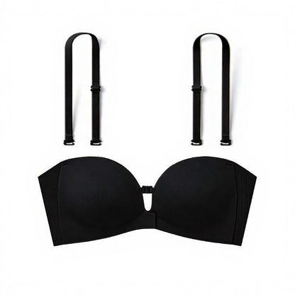 Invisible Convertible Wireless Bra - Black - XL - image 4