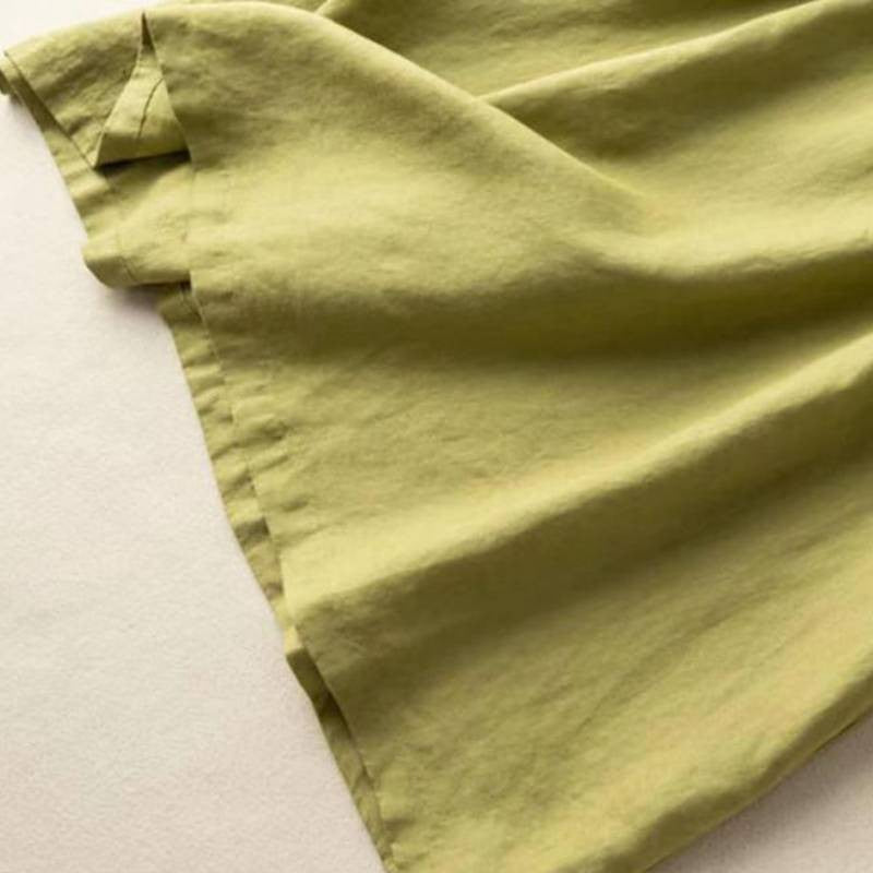 Cotton Linen Pocket Midi Dress - image 4