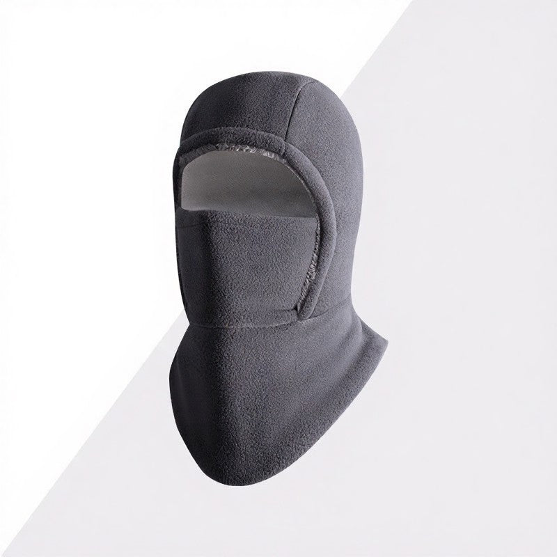 Fleece Lined Thermal Hooded Scarf - Dark Grey - One Size - image 6