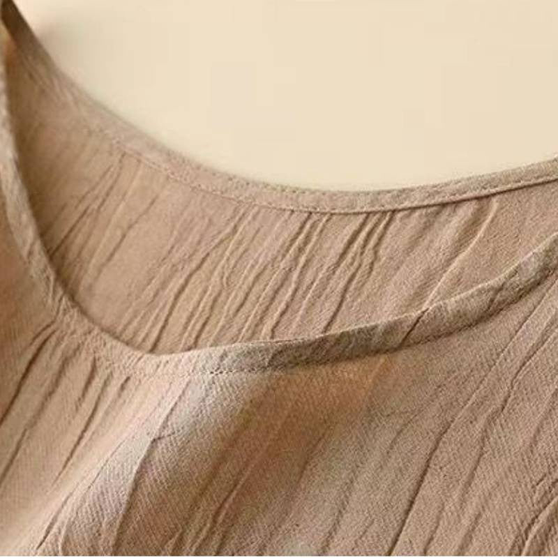 Ramie Lyocell Drawstring Midi Dress - image 10