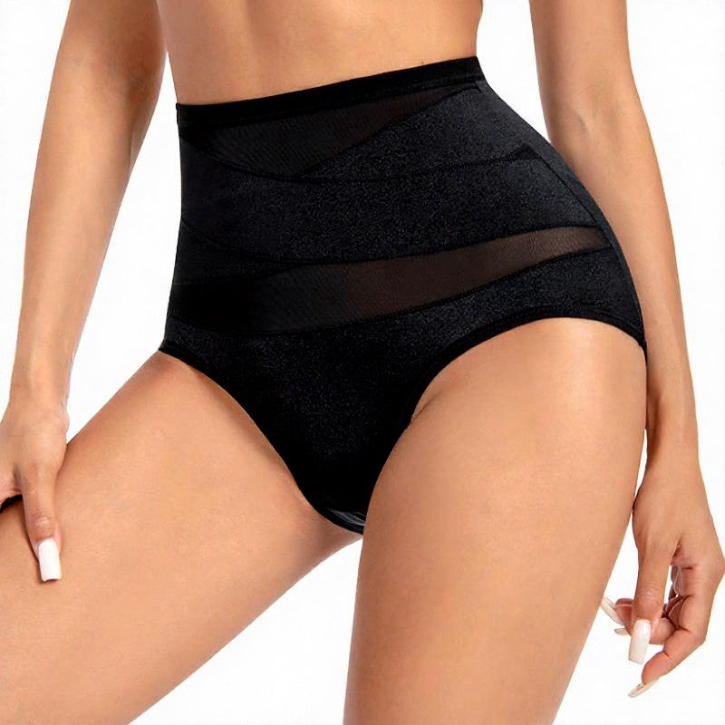 High Waist Sculpting Mesh Panty - image 3