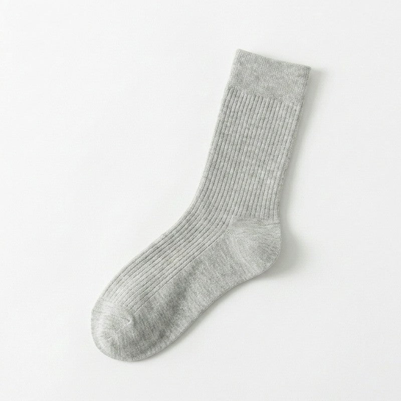 Classic Cotton Blend Quarter  Socks(5 Pairs) - Light Gray - EU39-44(US6-10) - image 7