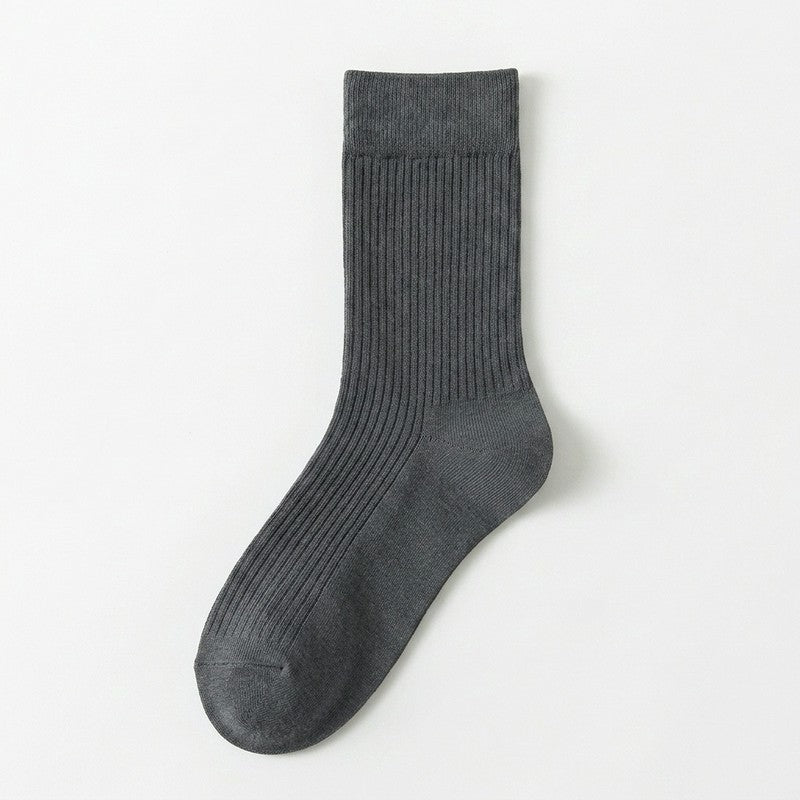 Classic Cotton Blend Quarter  Socks(5 Pairs) - Dark Grey - EU39-44(US6-10) - image 5