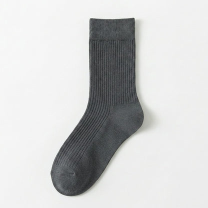 Classic Cotton Blend Quarter  Socks(5 Pairs) - Dark Grey - EU39-44(US6-10) - image 5