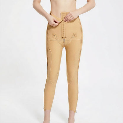 High-Waisted Adjustable Dual-Zip Shaping Pants - image 5
