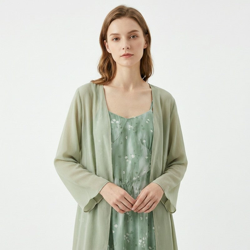 Sage Floral Two Piece Skirt Set - image 7