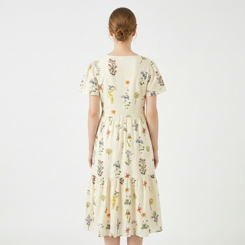 Botanical Button Front Maxi Dress - image 8
