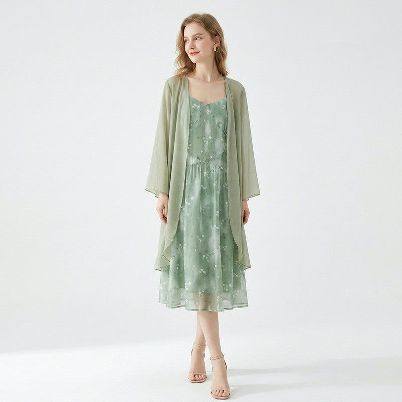 Sage Floral Two Piece Skirt Set - image 9