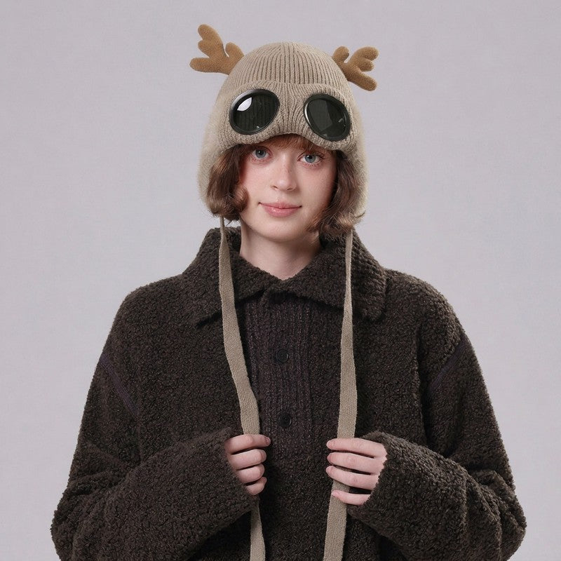 Antler Goggle Aviator Beanie - image 6