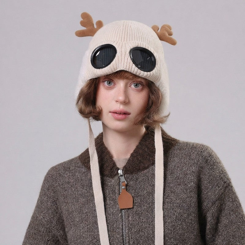 Antler Goggle Aviator Beanie - image 5