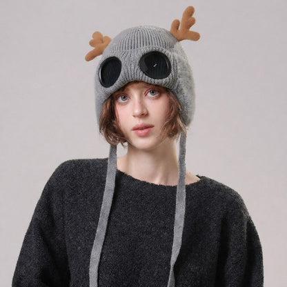 Antler Goggle Aviator Beanie - image 3