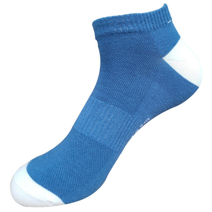 Letter Mesh Ankle Socks(5 Pairs) - Blue - EU42-48(US8-13) - image 13