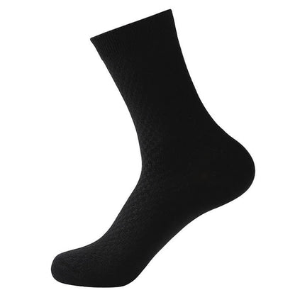 Bamboo Fiber Quarter Socks(5 Pairs) - Black - EU41-48(US7.5-13) - image 10