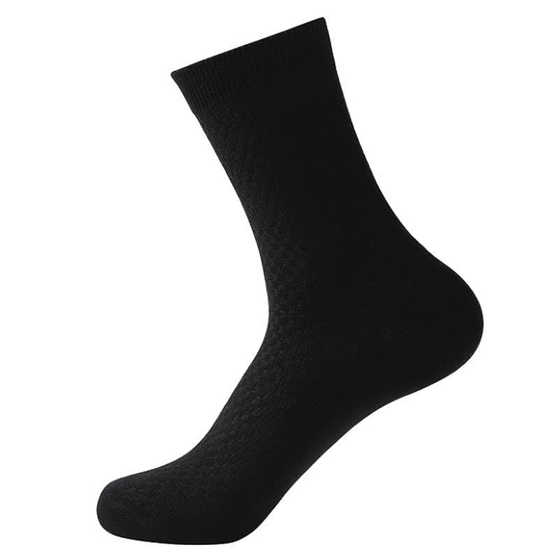 Plusock Bamboo Fiber Quarter Socks(5 Pairs) - Black - EU41-48(US7.5-13) - image 7