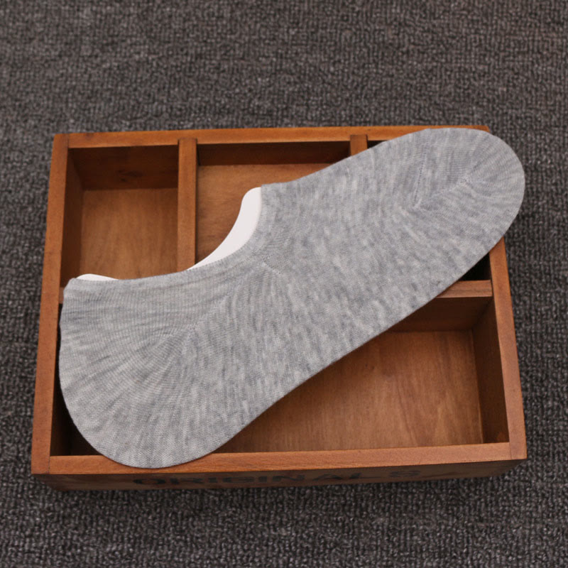 Cotton Comfort No Show Socks(6 Pairs) - 42-48 - Deep Gray - image 3