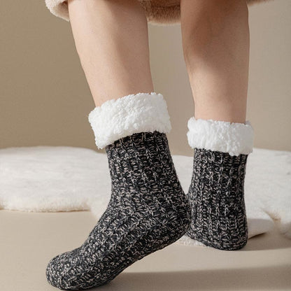 Plus Size Fleece Comfy Thick Slipper Socks(2 Pairs)
