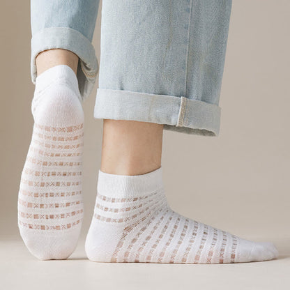 Hollow Mesh Ankle Socks(7 Pairs) - image 4