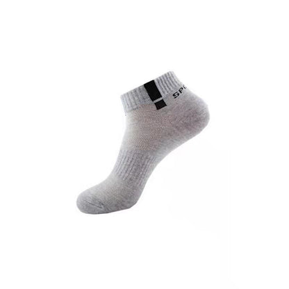 Mesh Breathable Ankle Socks(5 Pairs) - Light Gray - EU44-50(US10-15) - image 9
