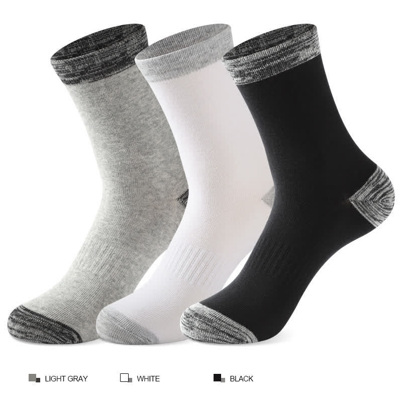 Gray Edge Quarter Socks(3 Pairs) - image 0