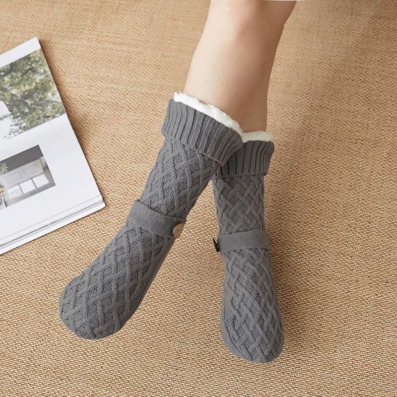 Christmas Wool Cozy Home Slipper Socks - image 7