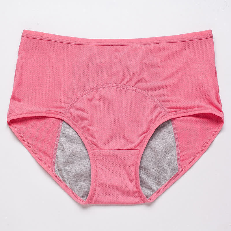 Period Leak Protection Panty(5 Pairs) - Pink - 8XL - image 22