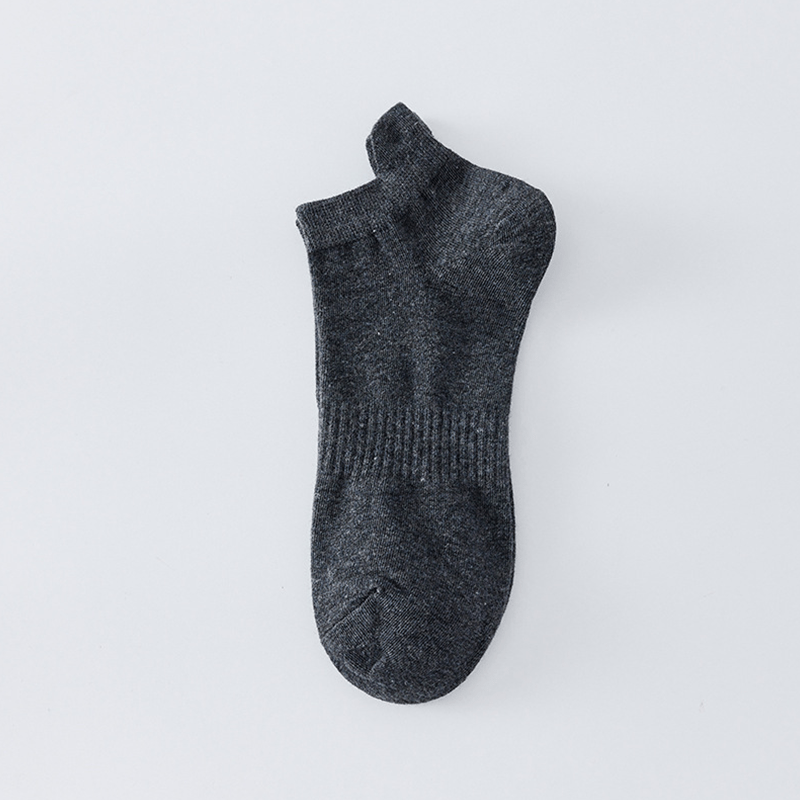 Plus Size Breathable Solid Color Ankle Socks(8 Pairs)