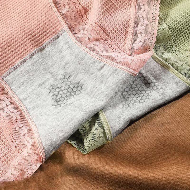 High-Waisted Breathable Lace Panty(5 Pairs) - image 6