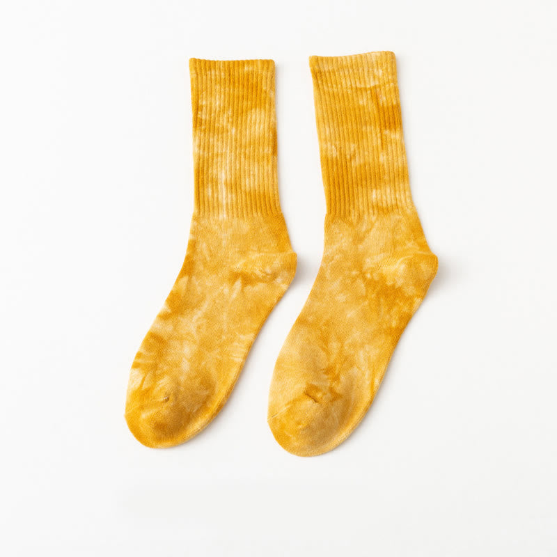 Plusock Tie-dye Crew Socks(5 Pairs) - image 10