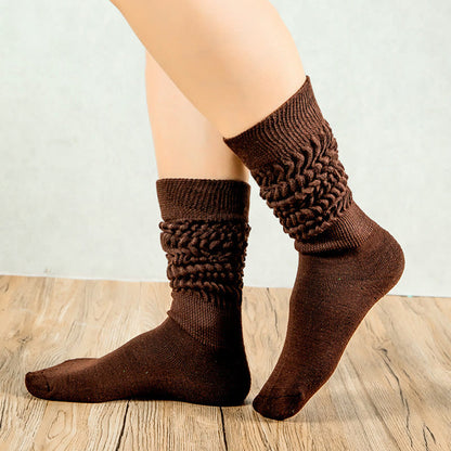 Candy Colored Soft Slouch Socks(2 Pairs) - Coffee - EU36-42(US3-8.5) - image 9