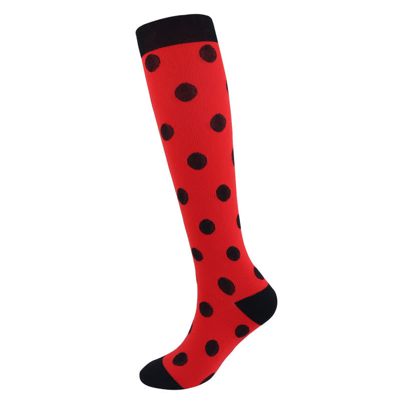 Abstract Dots Compression Socks(3 Pairs) - image 2