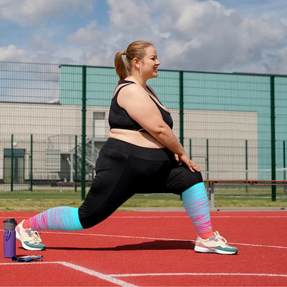 Plusock Plus Size Bright Stripe Compression Socks 2XL-7XL - image 6