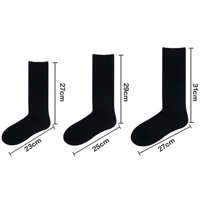 Plus Size Durable Solid Crew Socks(7 Pairs)