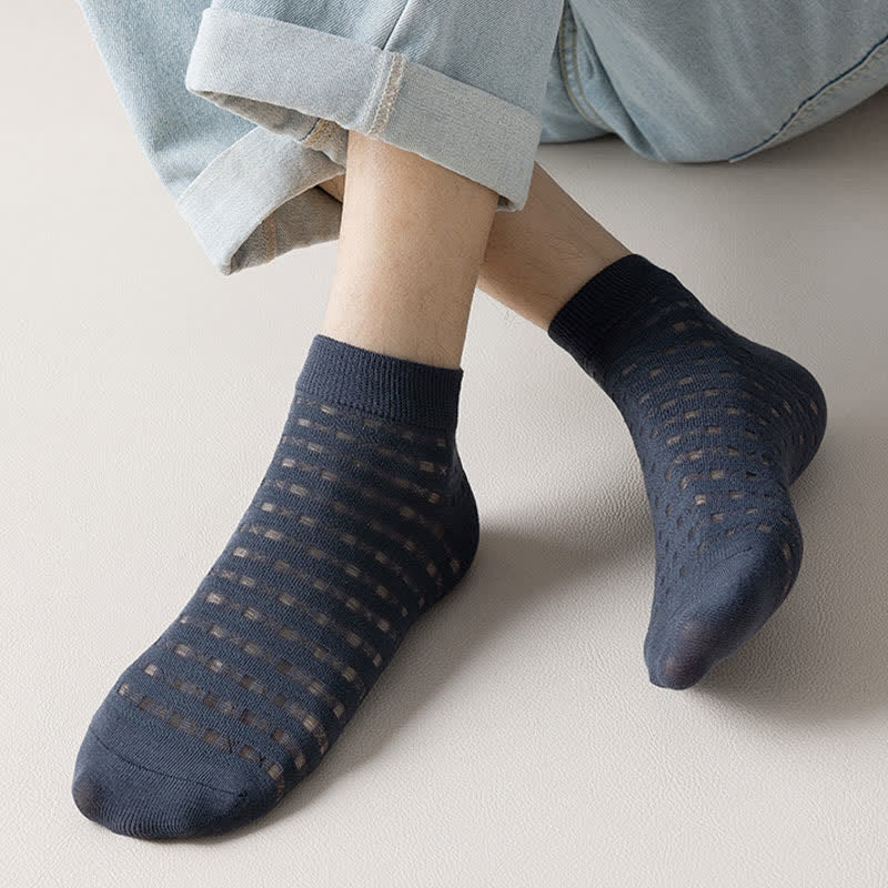 Hollow Mesh Ankle Socks(7 Pairs) - image 5