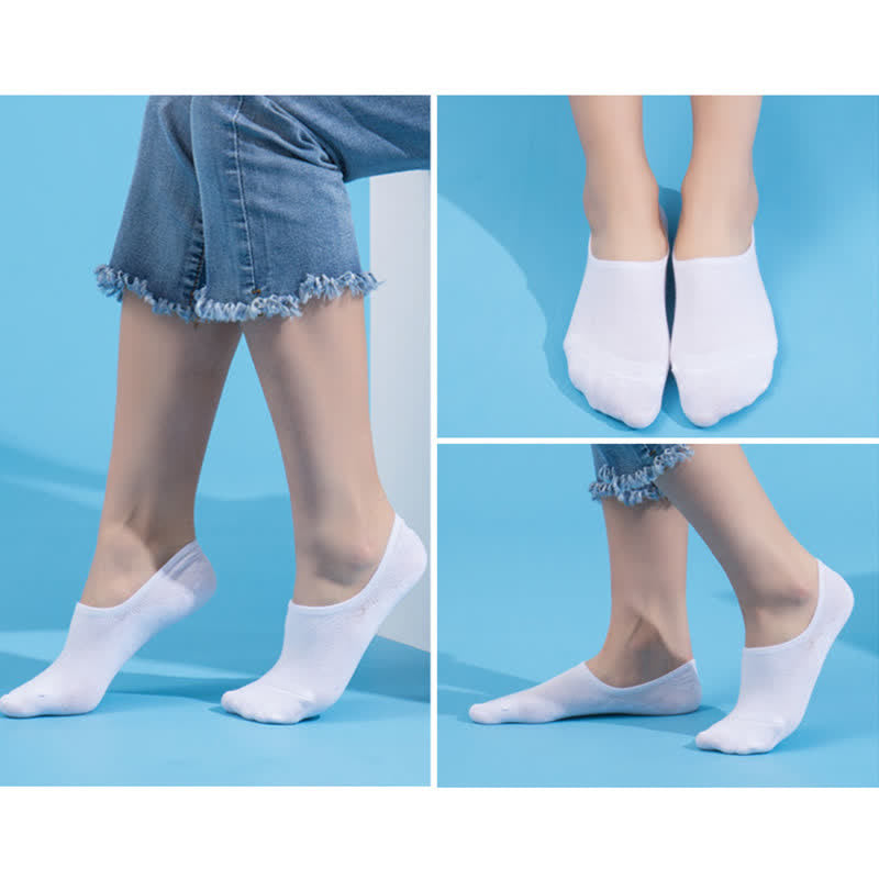 Anti-slip Cotton No Show Socks(4 Pairs) - image 5