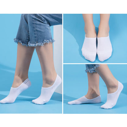 Anti-slip Cotton No Show Socks(4 Pairs) - image 5