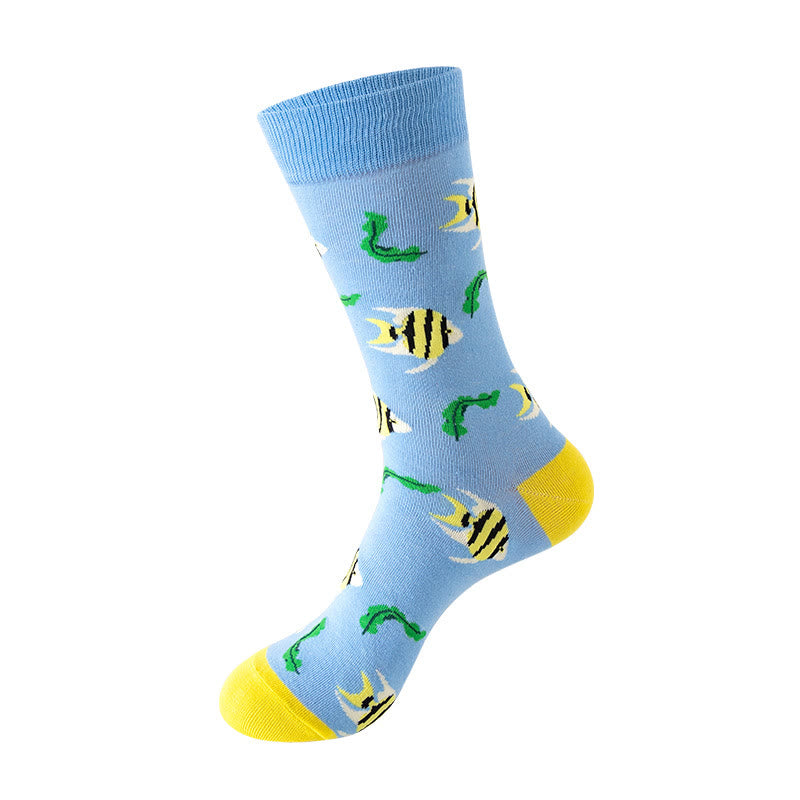 Plus Size Sea Creatures Crew Socks(5 Pairs) - image 5