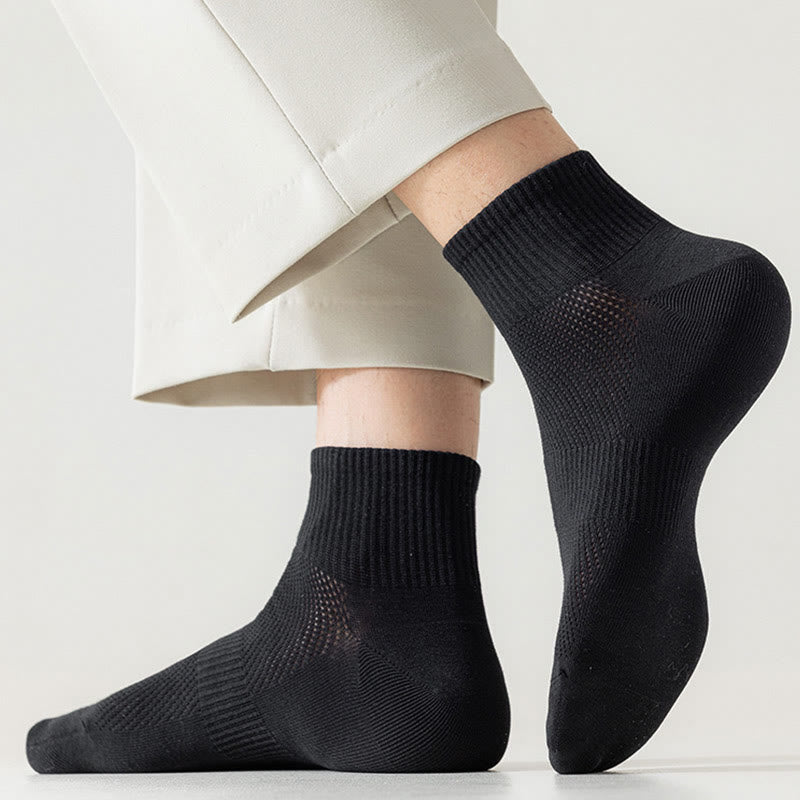 Seamless Mesh Quarter Socks(5 Pairs) - image 10