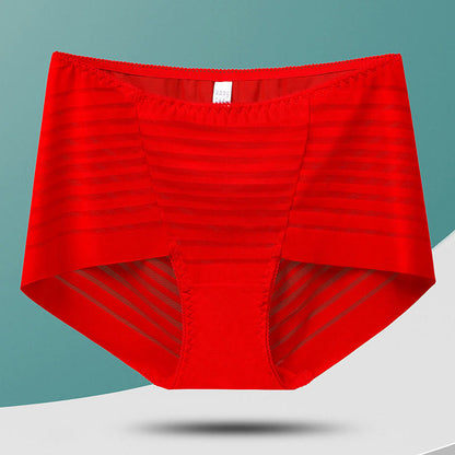 Plus Size High-Waisted Hollow Panty(5 Pairs)