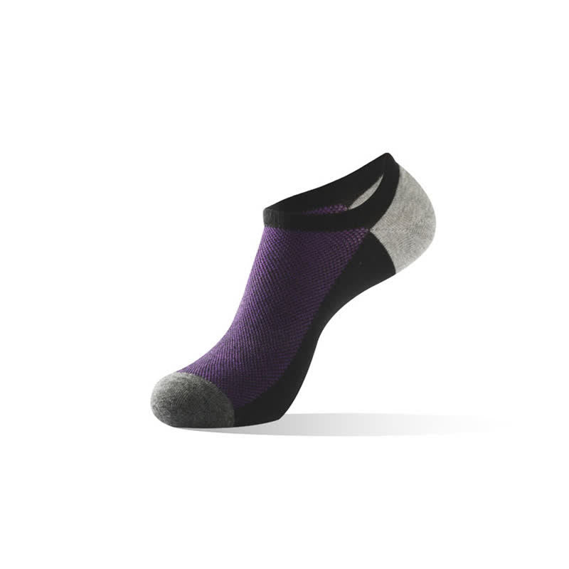 Breathable Ankle Low Cut Socks(6 Pairs) - Purple - EU43-48(US9-13) - image 7