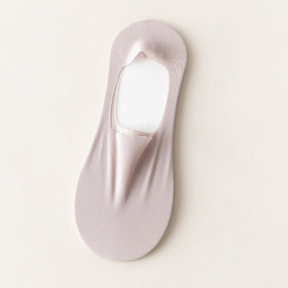 Ice Silk No Show Socks(5 Pairs) - Pink - EU35-38(US5-7) - image 9