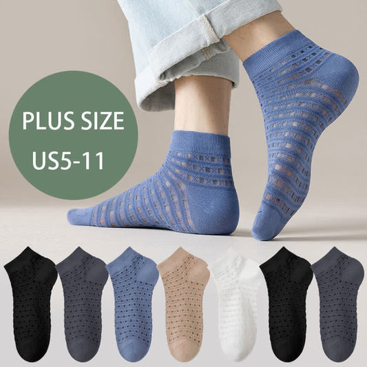 Hollow Mesh Ankle Socks(7 Pairs) - image 0