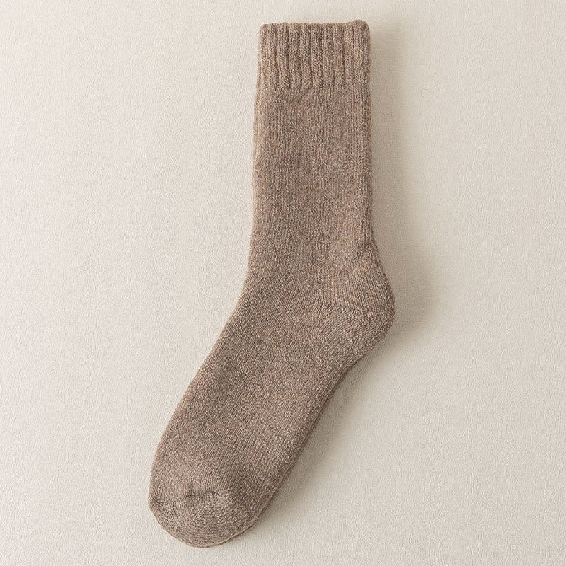 Plus Size Thickened Quarter Socks(5 Pairs) - Khaki - EU38-45(US5-11) - image 6