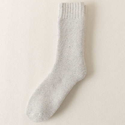 Plus Size Thickened Quarter Socks(5 Pairs) - Light Gray - EU38-45(US5-11) - image 8
