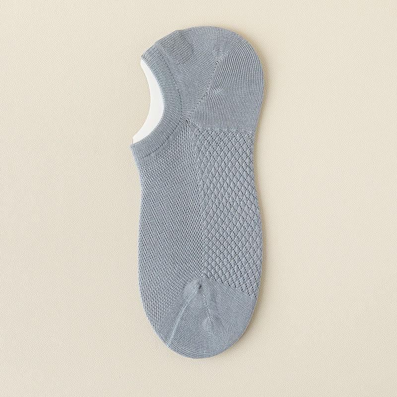 Mesh Massage No Show Socks(5 Pairs) - Sky Blue - EU39-46(US5-12) - image 19