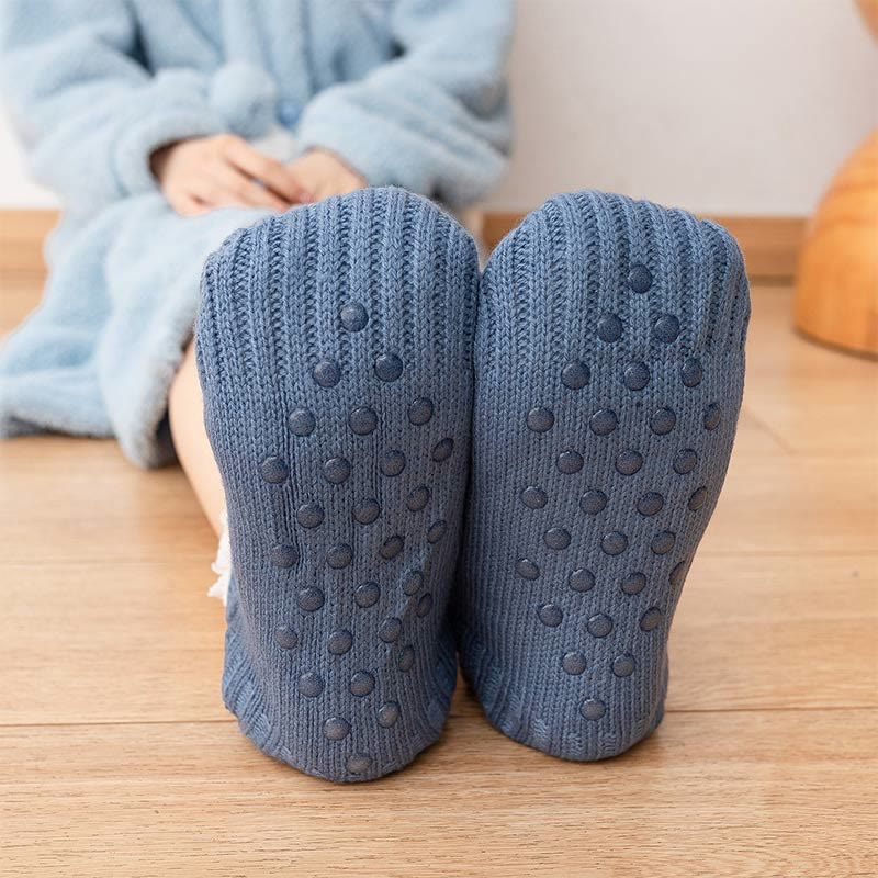 Plus Size Lamb Wool Warm Indoor Slipper Socks(2 Pairs) - image 10