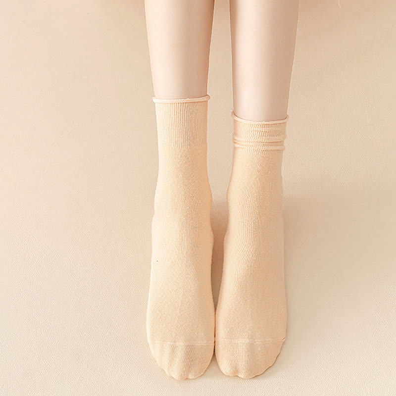 Elastic Solid Quarter Socks(6 Pairs) - image 10
