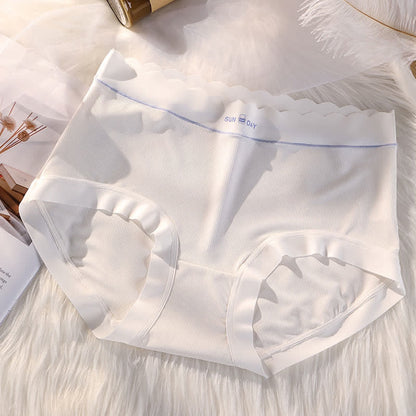 High-Waisted Bow Tie Panty(5 Pairs) - White - 3XL - image 12