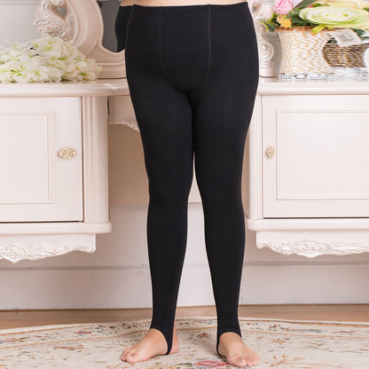 Plus Size Fleece Waist Pantyhose(2 Pairs) - image 12